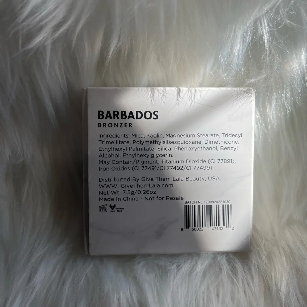 GIVE THEM LALA BEAUTY BARBADOS BRONZER COMPACT WITH MIRROR NIB
